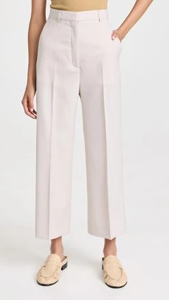 Buy ???? Acne Studios High Rise Trousers Light Grey ✨