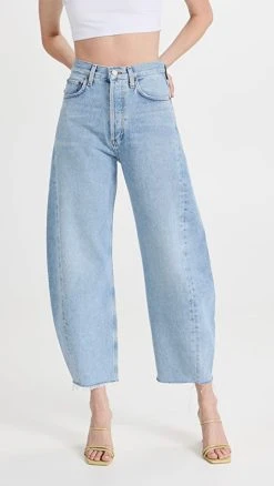 Deals ⌛ AGOLDE Luna Pieced High Rise ???? Jeans Void ⌛