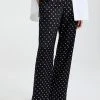 Deals ???? Alexander Wang Pajama Pant With Allover A Hotfix Black ????