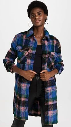 Wholesale ???? BLANKNYC The Comeback Plaid Long Shacket ????