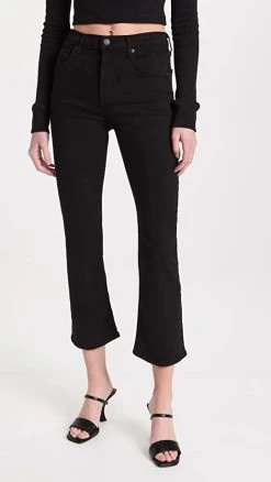 Top 10 ???? Citizens Of Humanity Isola Cropped Boot ???? Jeans Plush Black ????