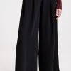 Promo ???? Club Monaco Wide Leg Crepe Trousers Black ????