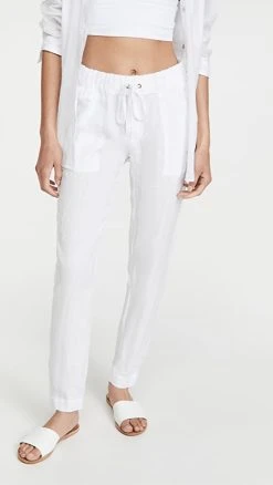 Best Sale ✔️ Enza Costa LINEN EASY PANT White ❤️