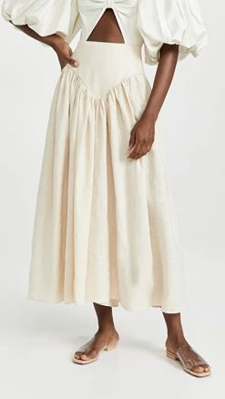 Buy ???? Fe Noel Linen Pants Cream ✔️