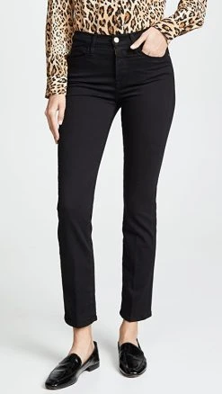 Cheapest ???? FRAME Le High Straight ???? Jeans Film Noir ✔️