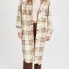 Best deal ???? Free People Plaid Long Ruby ???? Dress Shacket Pistachio Combo ????
