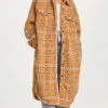 Best Pirce ⌛ Good American Long Plaid Sherpa Shacket Emory Sherpa Plaid001 ????