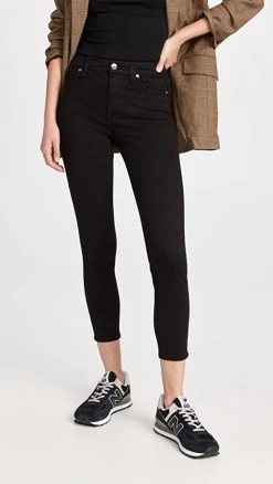 Top 10 ???? Good American Good Legs Crop ???? Jeans Black001 ????