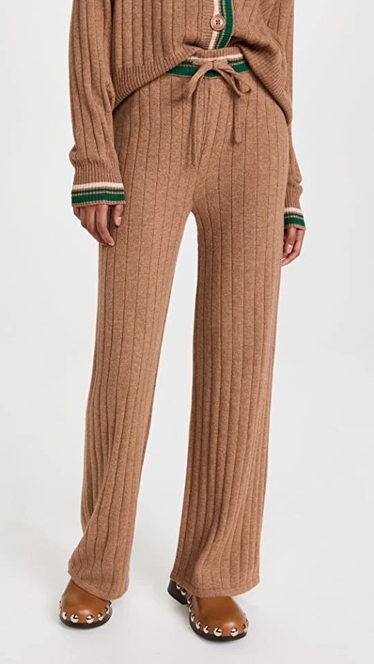 Cheap ✨ MONROW Sweater Rib Lounge Sweatpants Camel ???? 3 Cheap ✨ MONROW Sweater Rib Lounge Sweatpants Camel ????