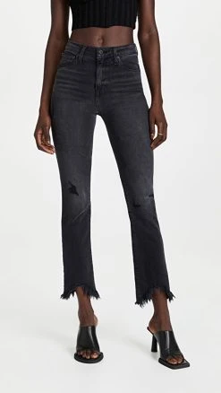 Top 10 ???? Jonathan Simkhai STANDARD River High Rise Straight ???? Jeans Vintage Noir ????