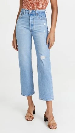 Best Pirce ???? Levi's Ribcage Straight Ankle ???? Jeans Samba Done ????