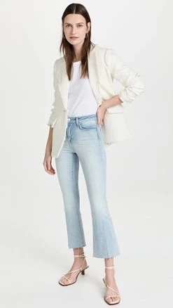 Best Pirce ✔️ L'AGENCE Kendra H/R Crop Flare ???? Jeans Indio ????