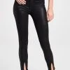 Wholesale ❤️ L'AGENCE Jyothi Split Ankle Pants Noir ???? Coated ????