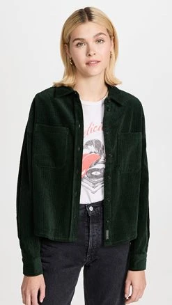 Outlet ✔️ Scotch & Soda Corduroy Boxy ???? Shirt Pine Grove ✔️