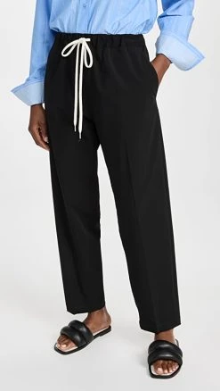 New ???? MM6 Maison Margiela Twill Sweatpants Black ????