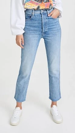 Outlet ???? MOTHER Ultra High Waisted Frisky Flood ???? Jeans Crashing ????