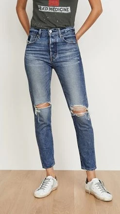 Top 10 ❤️ MOUSSY VINTAGE Beckton Tapered ???? Jeans Dark Blue ????