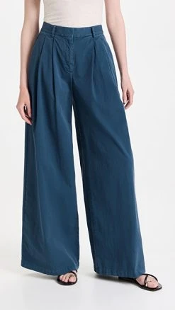 Flash Sale ???? Nili Lotan Cotton Dillon Pants Teal ✔️