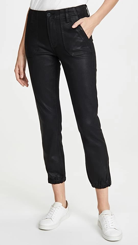 Deals ❤️ PAIGE Mayslie Joggers Black Fog Luxe ???? Coated ✔️ 3 Deals ❤️ PAIGE Mayslie Joggers Black Fog Luxe ???? Coated ✔️