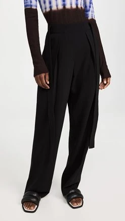 Best Sale ???? Proenza Schouler Matte Viscose Crepe Pants Black ????