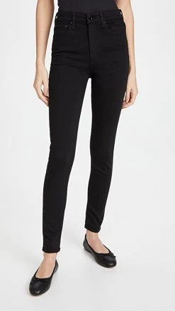 Top 10 ???? Rag & Bone Nina High Rise Skinny ???? Jeans Black ✨