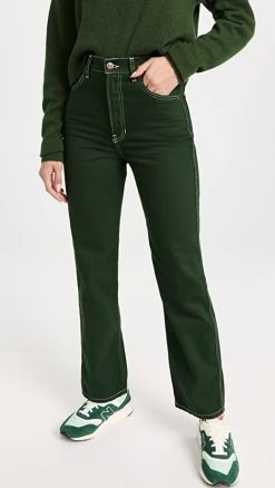 Flash Sale ???? Reformation Cowboy High Rise Straight ???? Jeans Emerald ????