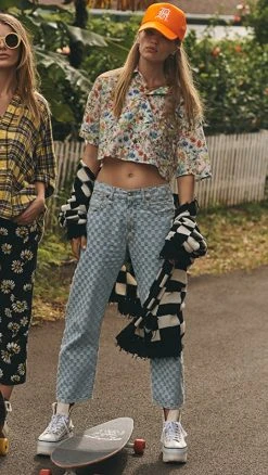 Buy ⭐ R13 Boyfriend ???? Jeans Checkerboard ????