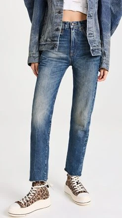Outlet ⭐ R13 Courtney Slim ???? Jeans Dirty Kelly ????