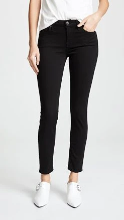 Outlet ???? 7 For All Mankind (b)air Ankle Skinny ???? Jeans Black ⌛