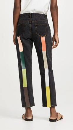 Outlet ???? Still Here Canyon Rainbow Tate ???? Jeans Washed Black ????