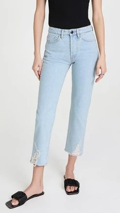 Best Pirce ???? 3x1 Higher Ground Boyfriend Destroyed Hem ???? Jeans ☀️ Summer ????