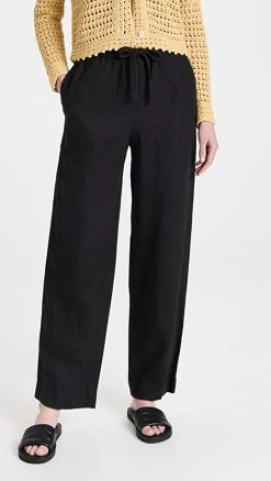 Promo ✔️ Vince Tie Front Pull On Pants Black ????
