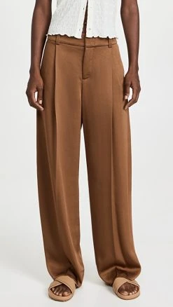 Coupon ???? Vince Tailored Wide Leg Trousers Tobacco ✨