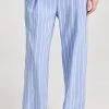 Buy ???? Vince High Waist Stripe Wide Leg Pants Celestine/Optic White ????