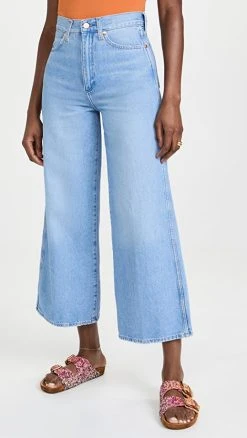Best deal ???? Wrangler Worldwide High Rise Wide Leg ???? Jeans Crystal Ice ⌛